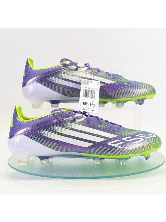 adidas F50 Elite FG Soccer Cleats Purple Green JH7615 Mens 10.5 Womens 11.5 main image 9
